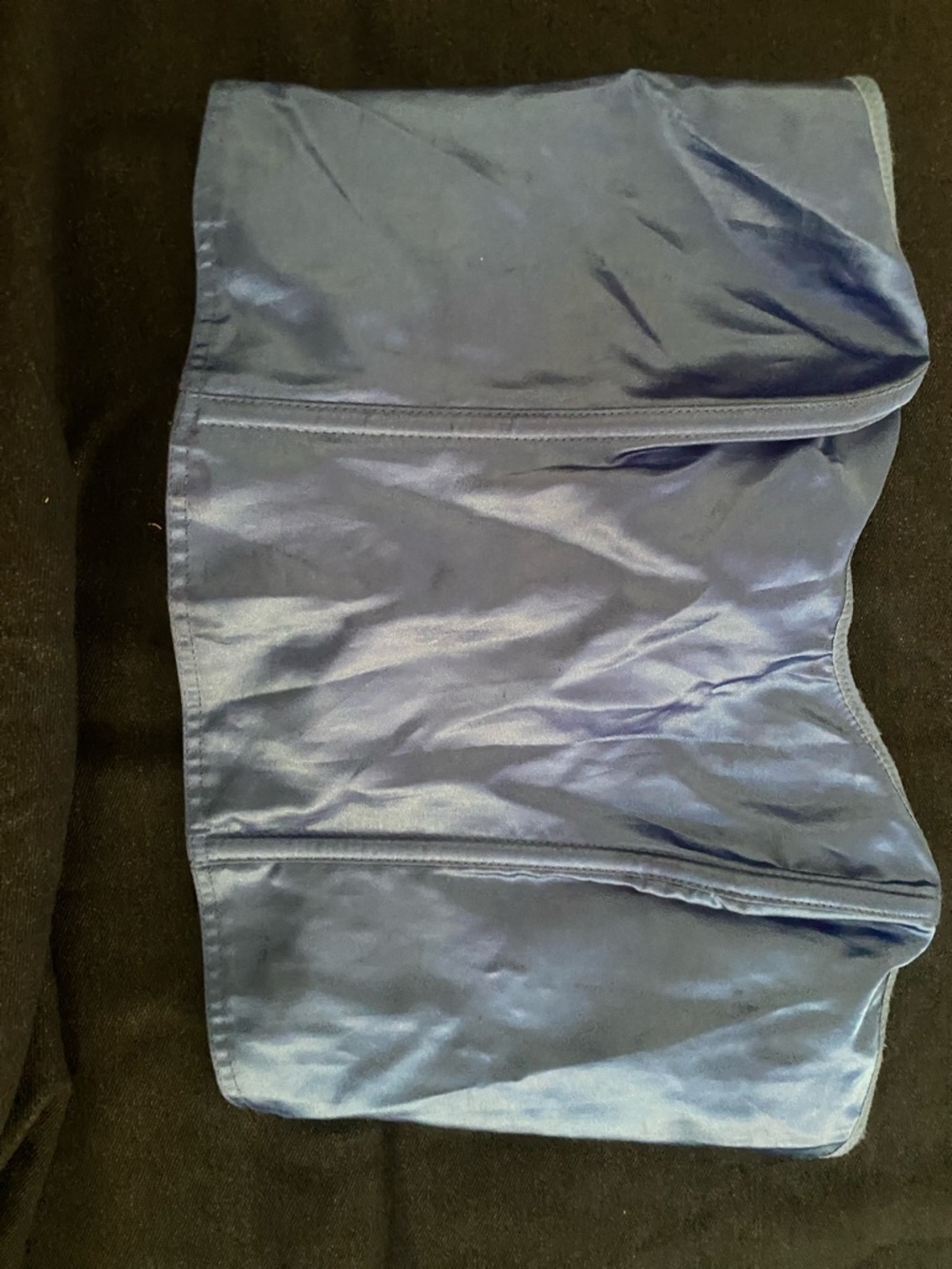 Vintage ROYAL BLUE  Satin Bustier Top